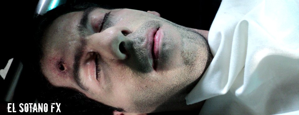 Maquillaje FX - orificio de bala - Video clip Morgue Corazón - Jauría (2011)